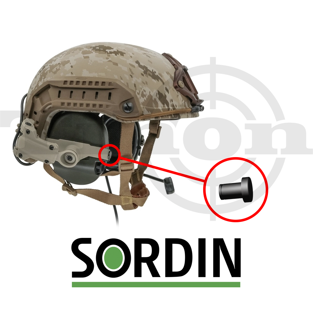Дві сталеві втулки високої твердості для навушників Sordin NECKBAND. Дозволяють легко прикріпити адаптер до шолома без спеціальних інструментів. Універсальна посадка для безпечного та комфортного використання.
